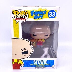 Funko Pop Viny Family Guy Stewie Griffin 33 Vaulted Figure BOX WEAR Vaulted